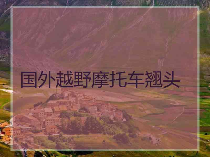 国外越野摩托车翘头