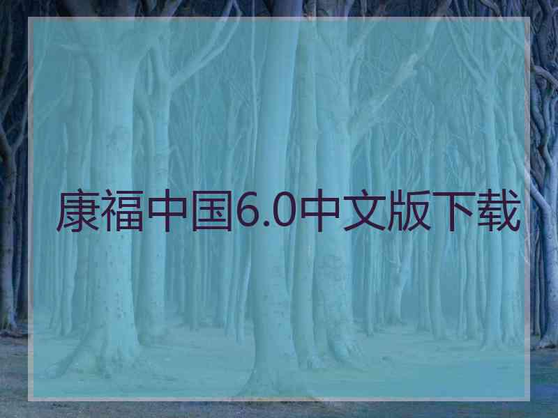 康福中国6.0中文版下载