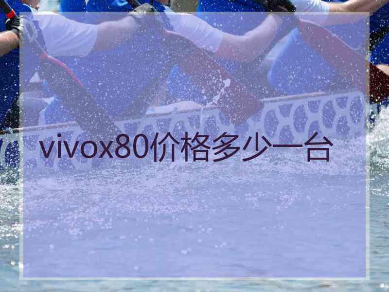 vivox80价格多少一台