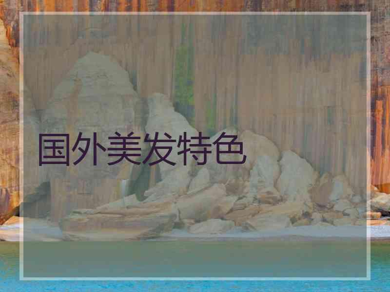 国外美发特色