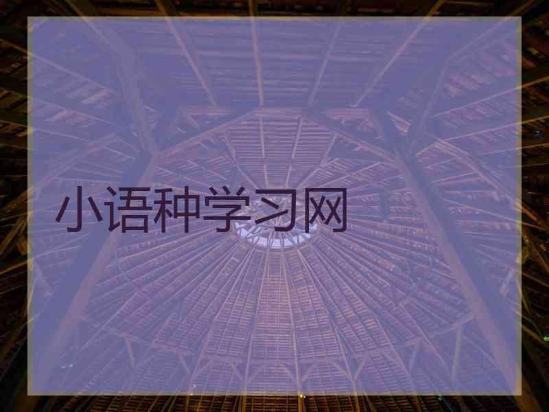 小语种学习网