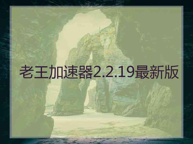 老王加速器2.2.19最新版