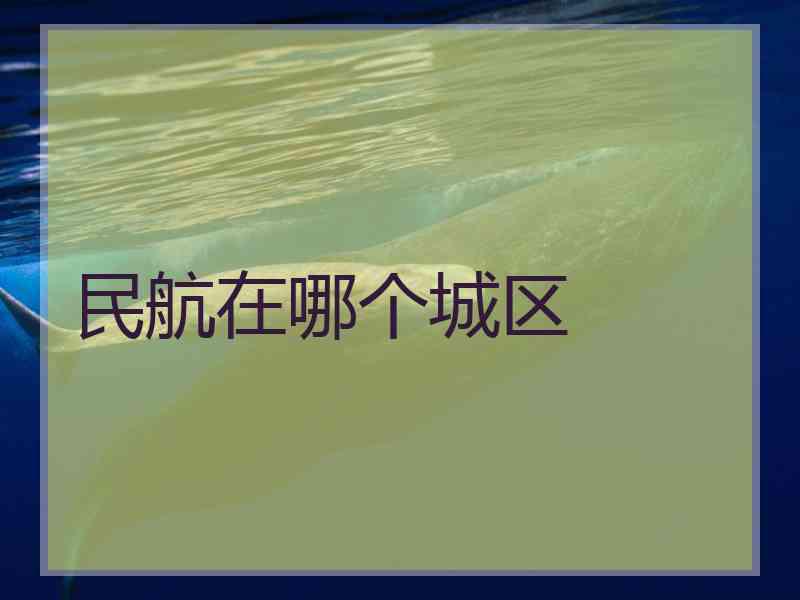 民航在哪个城区
