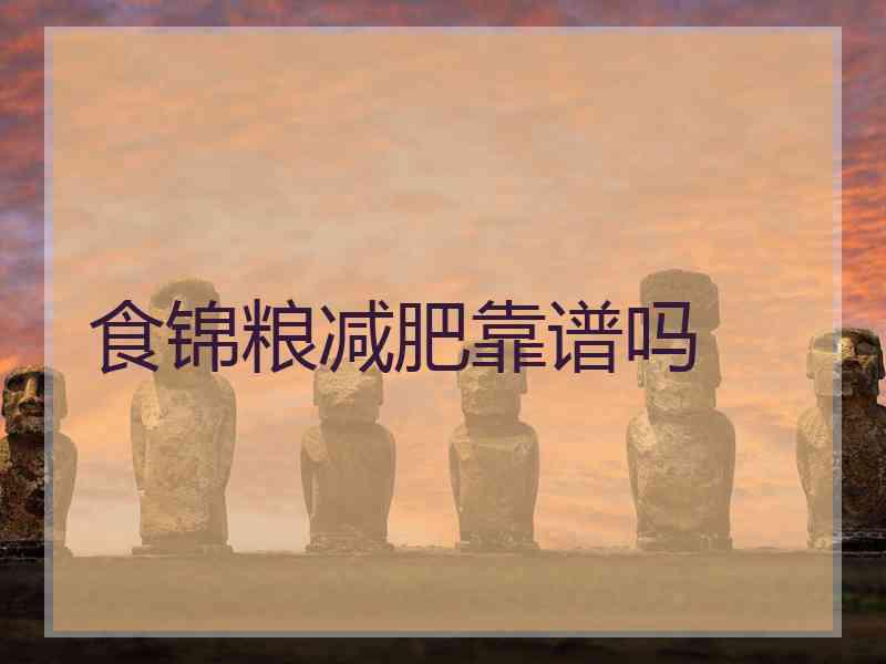 食锦粮减肥靠谱吗