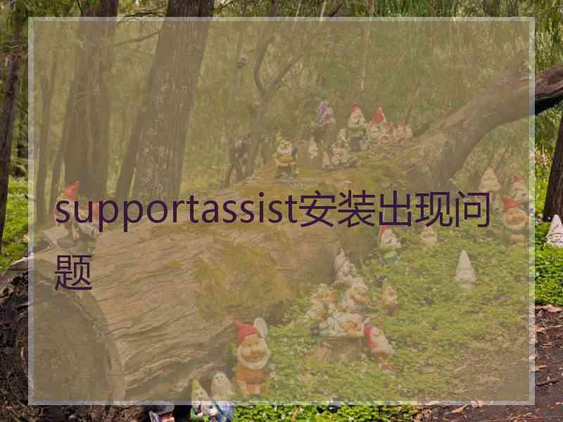 supportassist安装出现问题