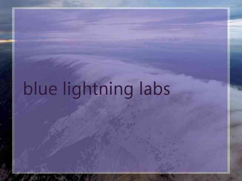 blue lightning labs