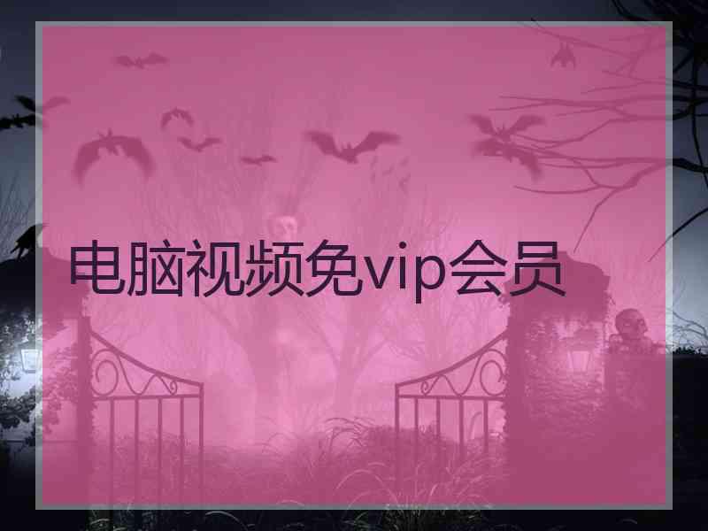电脑视频免vip会员