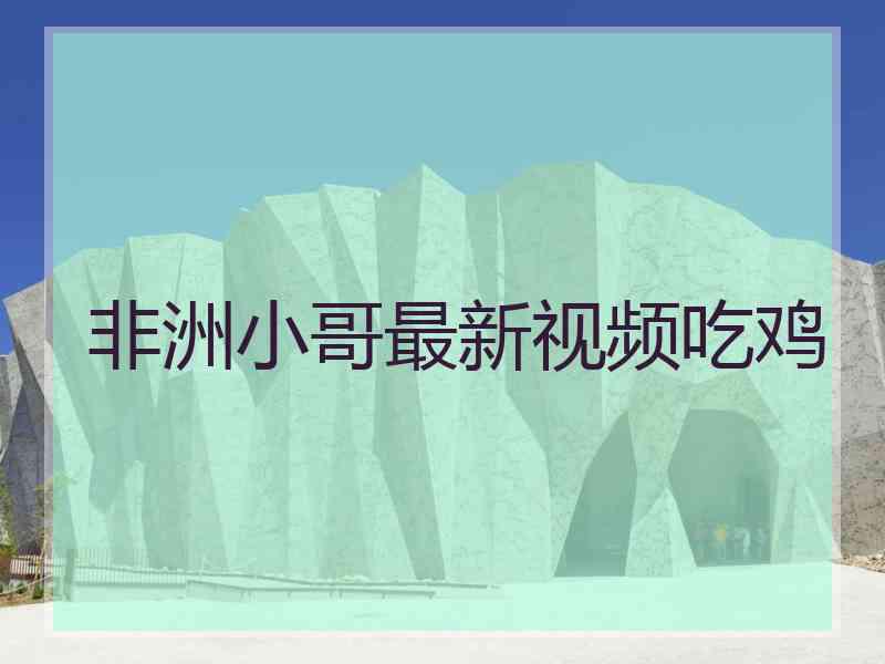 非洲小哥最新视频吃鸡