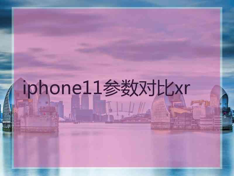 iphone11参数对比xr