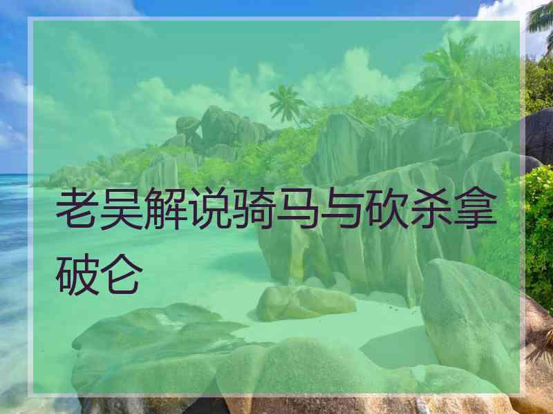 老吴解说骑马与砍杀拿破仑