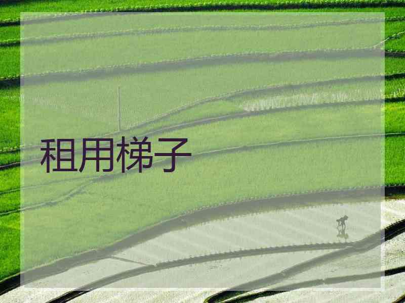 租用梯子