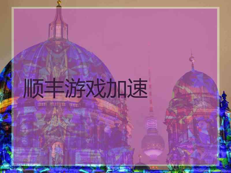 顺丰游戏加速