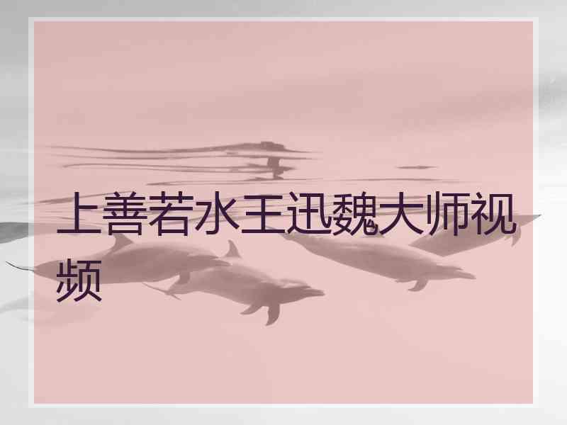 上善若水王迅魏大师视频