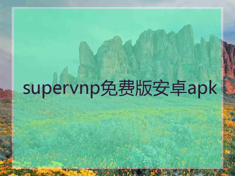 supervnp免费版安卓apk