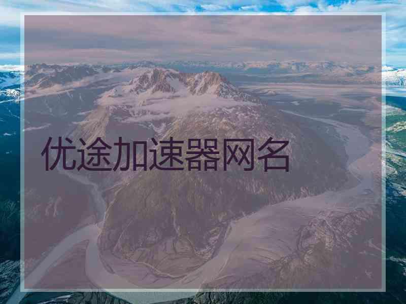 优途加速器网名