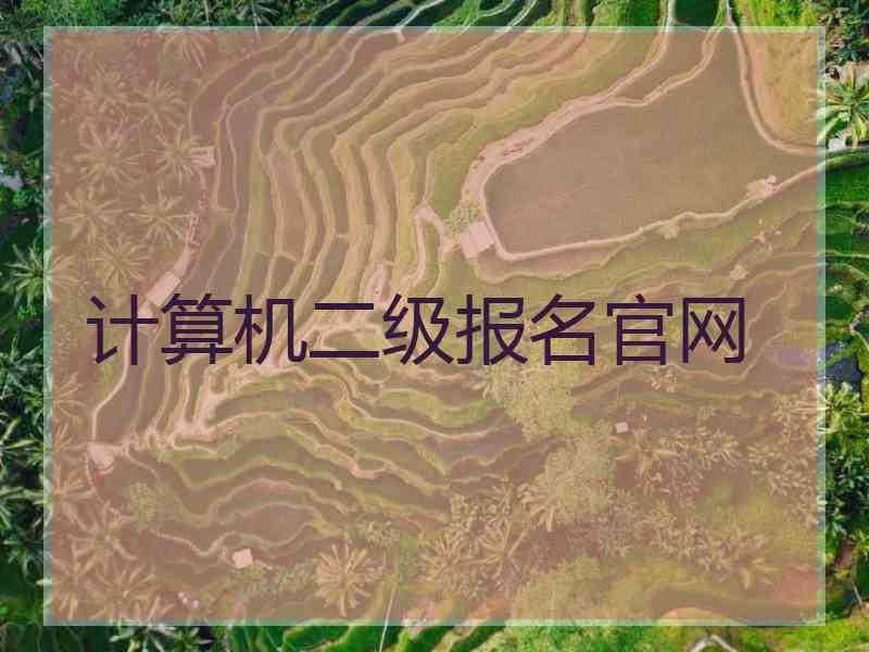 计算机二级报名官网