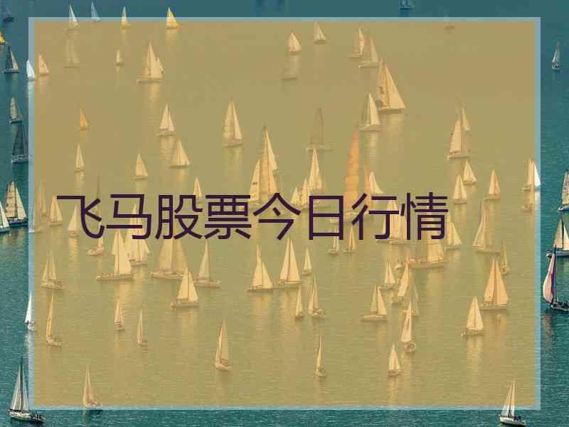 飞马股票今日行情