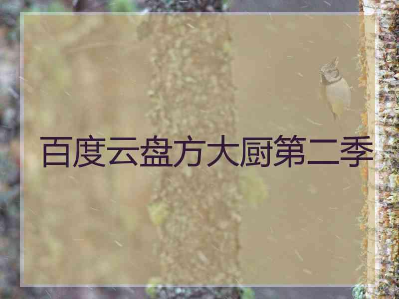 百度云盘方大厨第二季