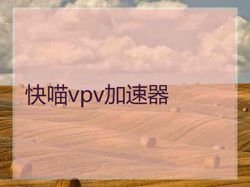 快喵vpv加速器