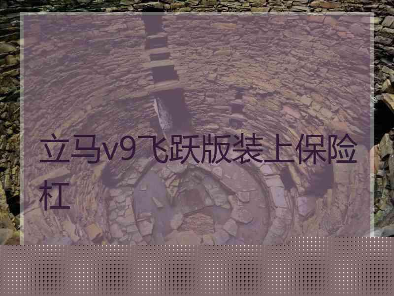 立马v9飞跃版装上保险杠