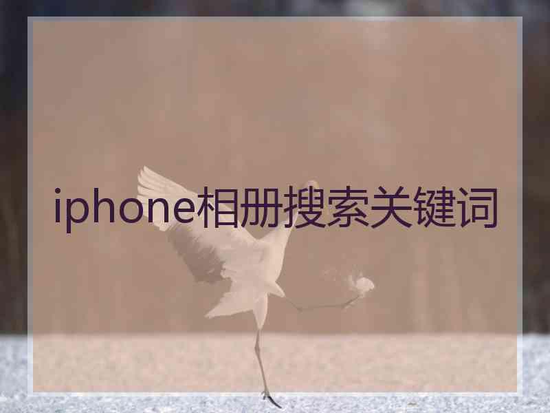 iphone相册搜索关键词