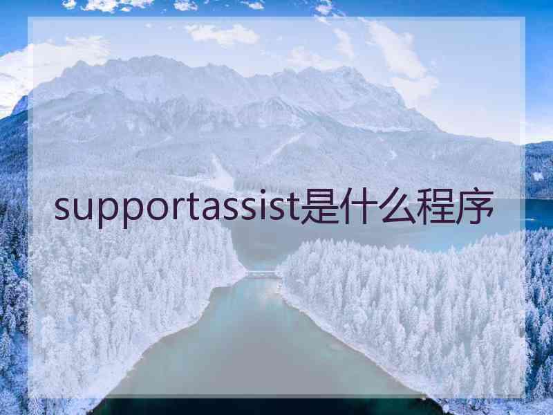 supportassist是什么程序