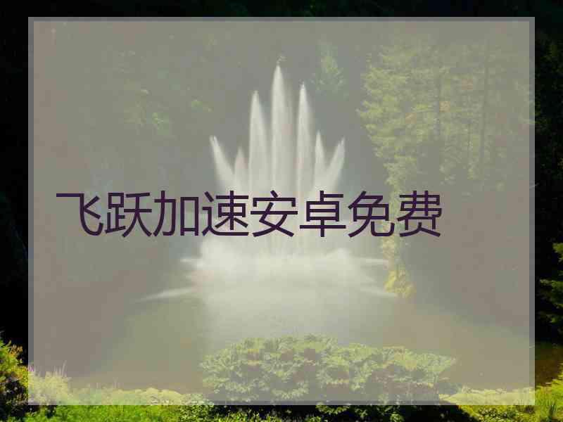 飞跃加速安卓免费