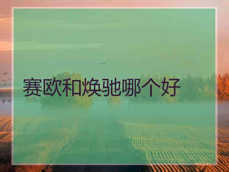 赛欧和焕驰哪个好