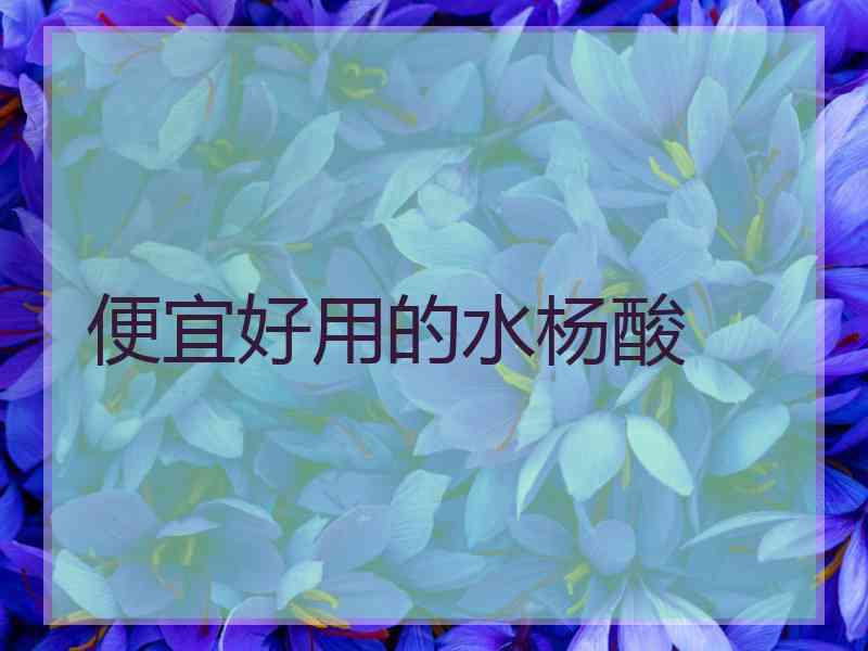 便宜好用的水杨酸