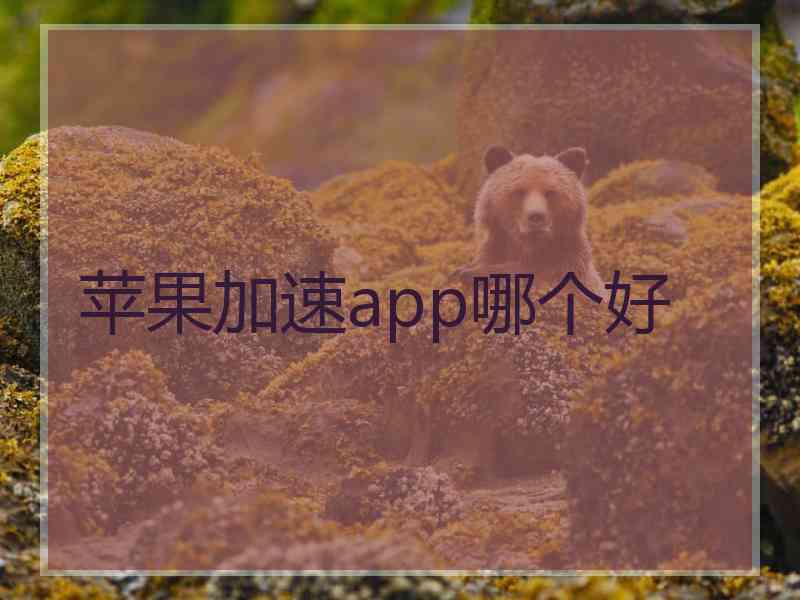 苹果加速app哪个好