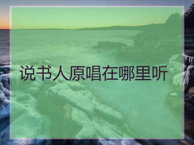 说书人原唱在哪里听