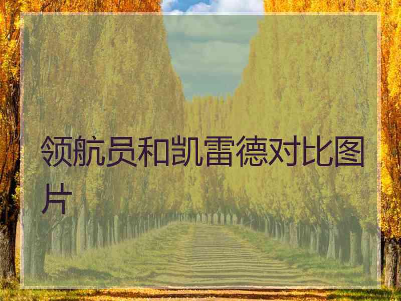 领航员和凯雷德对比图片