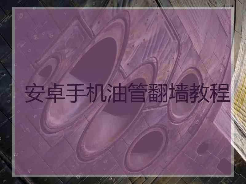 安卓手机油管翻墙教程