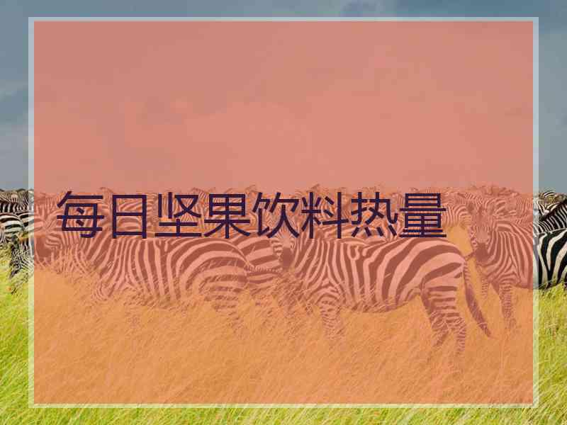 每日坚果饮料热量