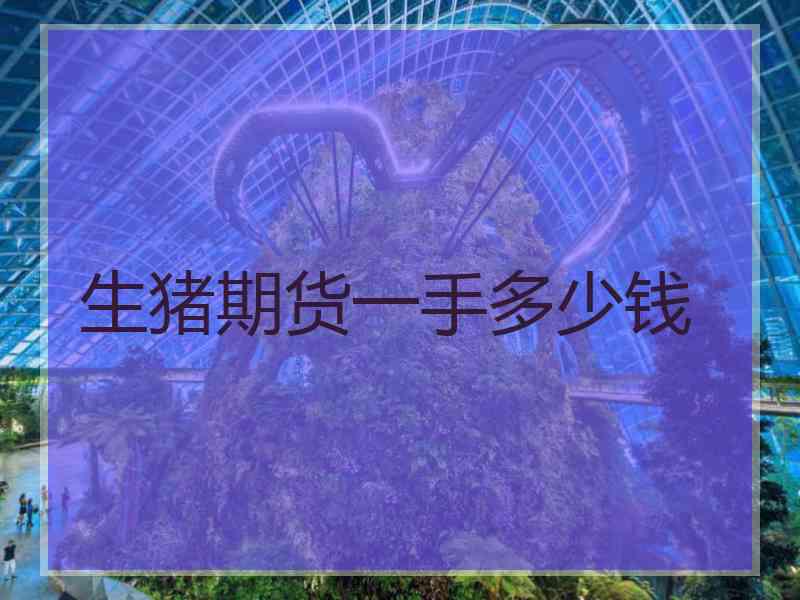 生猪期货一手多少钱