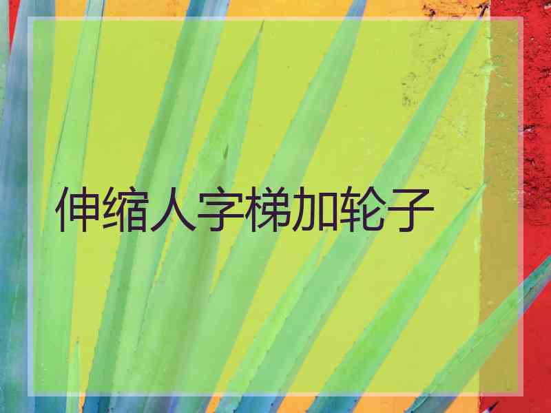 伸缩人字梯加轮子
