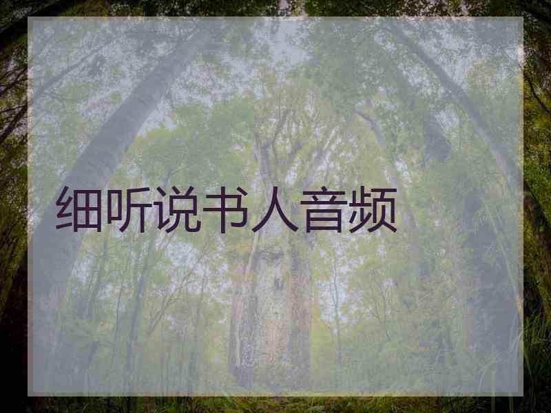 细听说书人音频