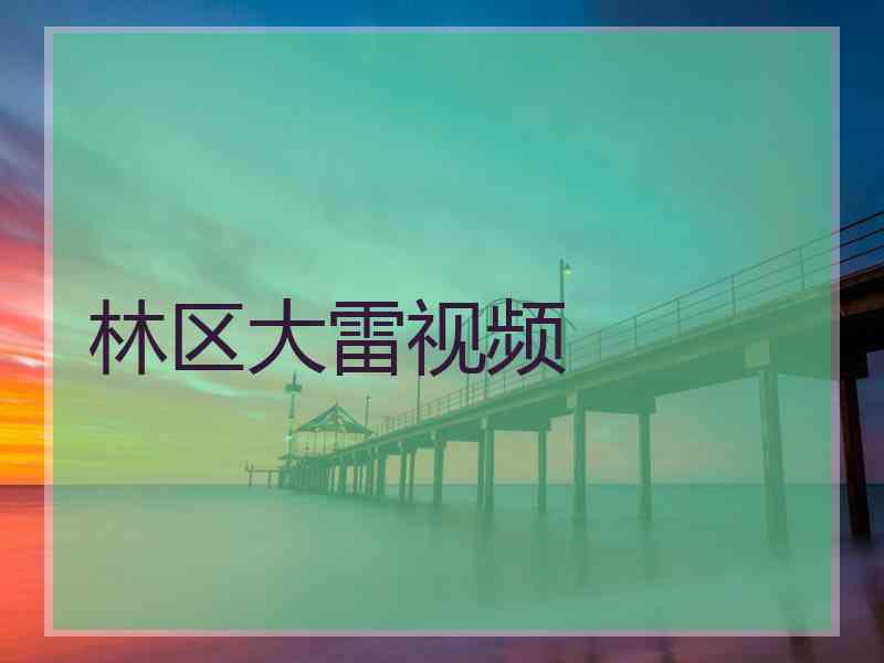林区大雷视频
