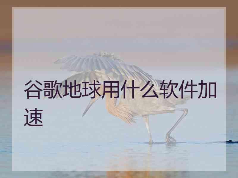 谷歌地球用什么软件加速