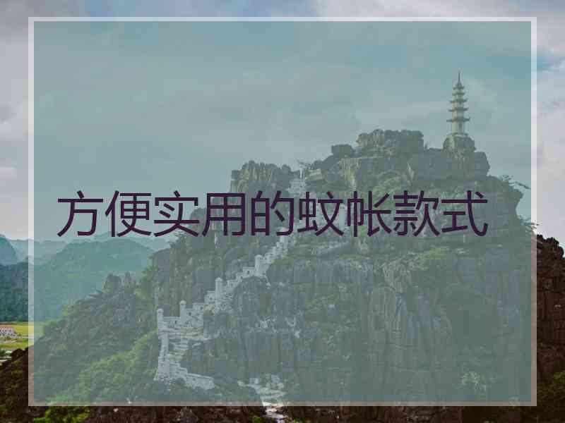 方便实用的蚊帐款式
