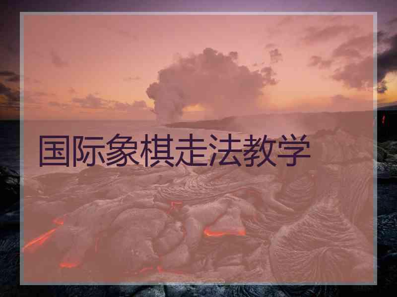 国际象棋走法教学
