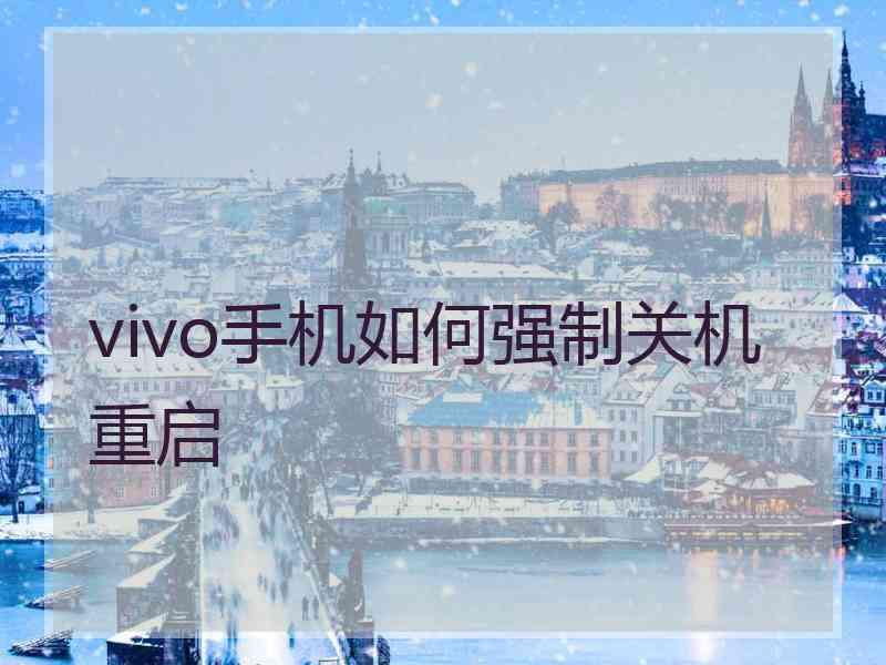 vivo手机如何强制关机重启