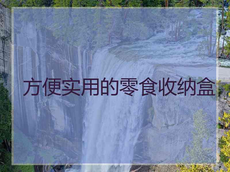 方便实用的零食收纳盒