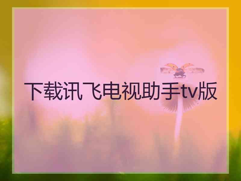 下载讯飞电视助手tv版