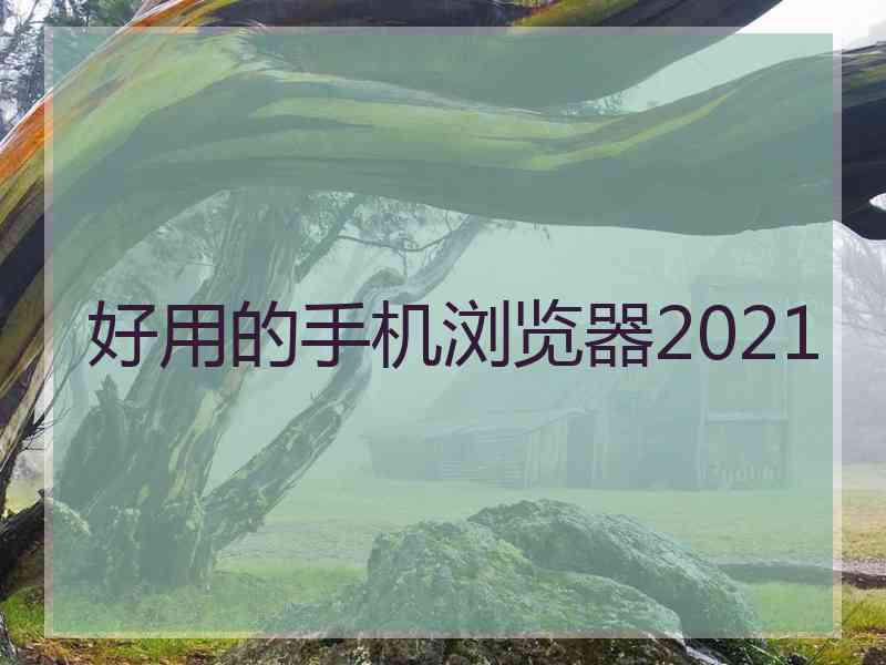 好用的手机浏览器2021