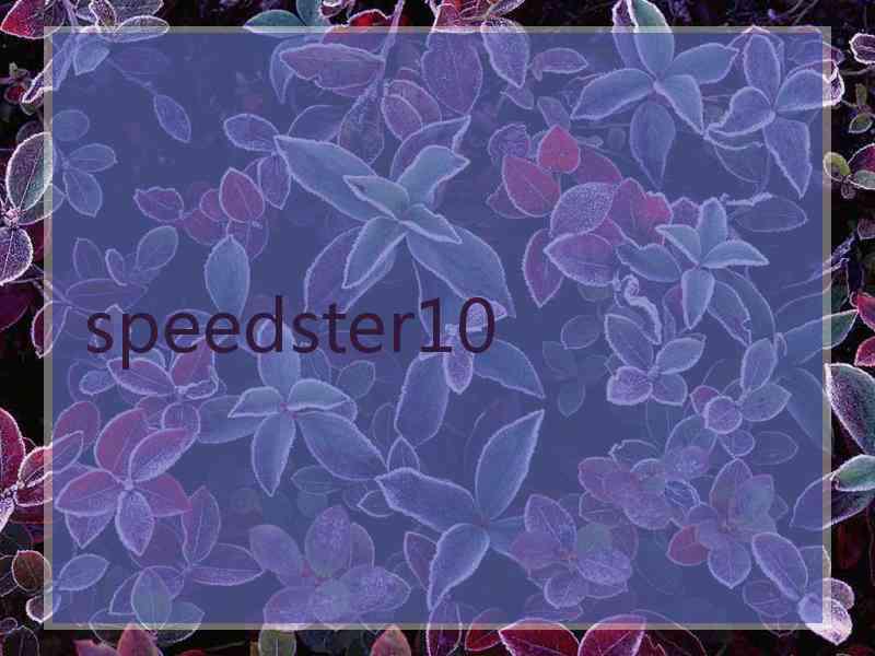 speedster10
