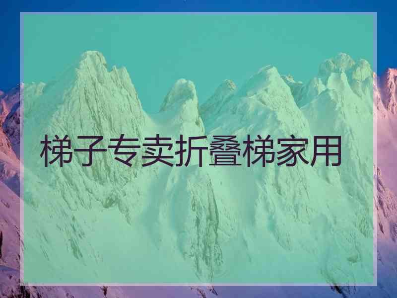 梯子专卖折叠梯家用