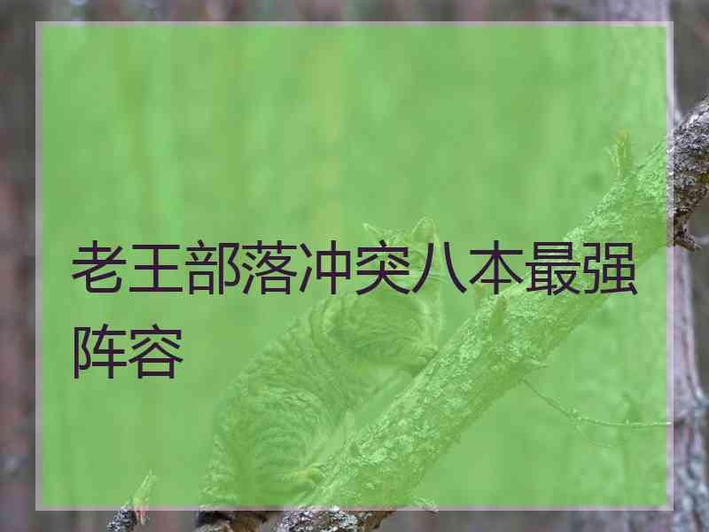老王部落冲突八本最强阵容