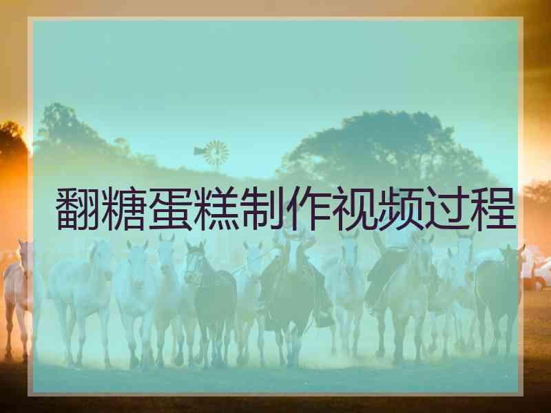 翻糖蛋糕制作视频过程