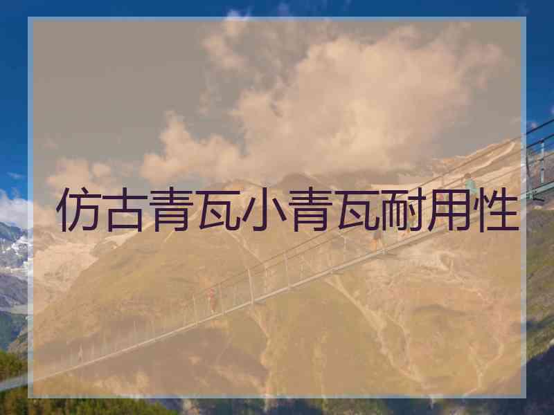 仿古青瓦小青瓦耐用性
